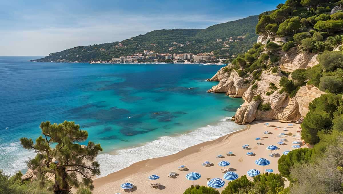 pristine beaches of the French Riviera